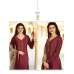 Burgundy Churidar Suit Indian Salwar Kameez