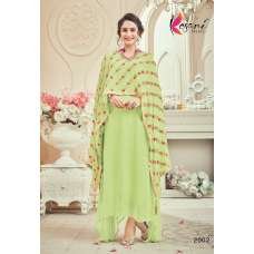 Green Cape Dress Indian Suit Maxi Gown Green Cape Dress Indian Suit Maxi Gown
