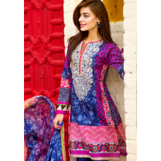 ZE15202B Khaadi Embroided Shirt with Shalwar &Dupatta [ Replica ]