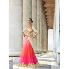 Cream & Pink Ethnic Fancy Lehenga 