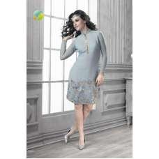 Light Grey Stitched Pakistani Designer Kurti