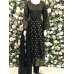 Black Readymade Linen Party Wear Dress