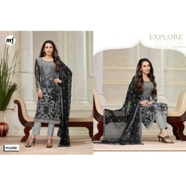 Black Indian Embroidered Suit Designer Salwar Suit
