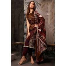 Maroon Printed Lawn Punjabi Salwar Kameez
