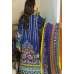 Classic Blue Ajrak Design Printed Lawn Salwar Kameez