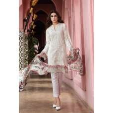 WHITE MARIA B READY MADE LAWN SALWAR KAMEEZ