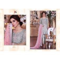 ZBD-1005 SILVER MARIA.B. MBROIDERED PARTY WEAR DRESS