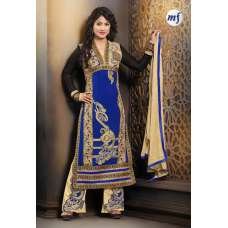 ROYAL BLUE INDIAN WEDDING PALAZZO SALWAR SUIT