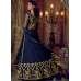 BLUE NIRVANA 5208 EMBROIDERED SLIT STYLE ANARKALI GOWN SEMI STITCHED ( DELIVERY IN 2 WEEKS )