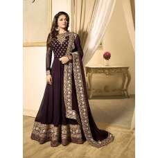 EID DRESS COLLECTION : PURPLE EMBELLISHED ANARKALI SUIT 
