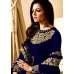 OYAL BLUE EMBROIDERED FLOOR LENGTH ANARKALI SUIT 