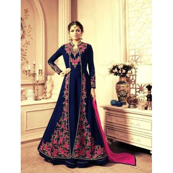 ECLIPSE BLUE INDIAN TRADITIONAL WEDDING GOWN