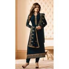NAVY BLUE GEORGETTE INDIAN SALWAR KAMEEZ