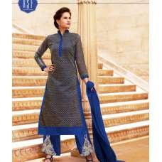 ZRSF10140 GREY AND BLUE NAZIA RSF DESIGNER PARTY WEAR SALWAR KAMEEZ SUIT