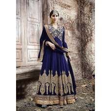 KJ04 BLUE KAJOL EMBROIDERED ANARKALI SUIT