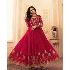 SA-101 RED SAJJAN ALAAMIN PUNJABI STYLE ANARKALI OUTFIT