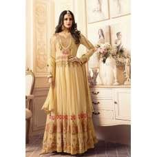 SA-102 YELLOW SAJJAN ALAAMIN PUNJABI STYLE ANARKALI OUTFIT