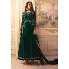 SA-105 GREEN SAJJAN ALAAMIN PUNJABI STYLE ANARKALI OUTFIT