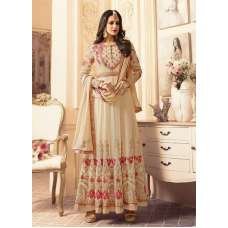 SA-106 BEIGE SAJJAN ALAAMIN PUNJABI STYLE ANARKALI OUTFIT
