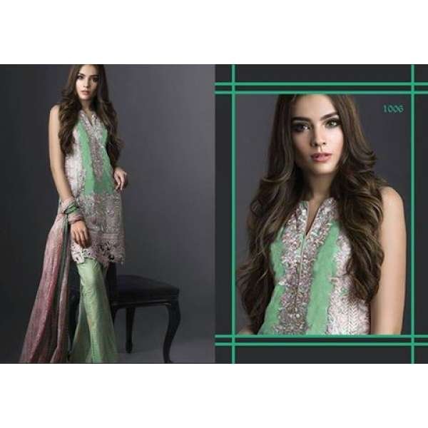 Green Pakistani Designer Georgette Suit