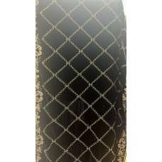 Black Gold Thread Embroidered Winter Velvet Shawl