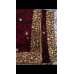 Maroon Embroidered Velvet Shawl