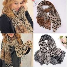Stunning New Animal Leopard Print Wraps Scarf Chiffon Shawl