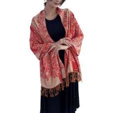 Red Women Pashmina Winter Scarf Red Women Pashmina Winter Scarf