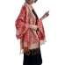Red Women Pashmina Winter Scarf Red Women Pashmina Winter Scarf