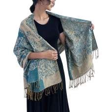Sky Blue Pakistani Pashmina Scarf Sky Blue Pakistani Pashmina Scarf