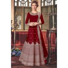 MAROON INDIAN WEDDING ANARKALI DRESS MAROON INDIAN WEDDING ANARKALI DRESS