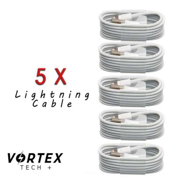 VX TECH PACK OF 5 IPHONE LIGHTNING CABLE