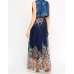 Gorgeous Denim Bolero Maxi Ready Made Dress