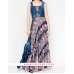 Stunning Floral Denim Bolero Maxi Dress