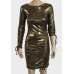Gold Shimmer Party Dress