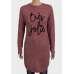 Blush Slogan Ladies Jumper Dress