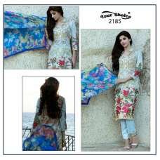 Light Blue Summer Pakistani Lawn Suit