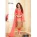 CORAL PINK AND BEIGE TWO TONE EMBROIDERED READY MADE SALWAR SUIT