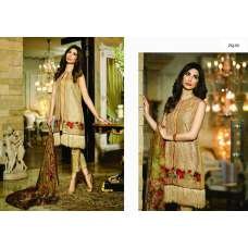 Zarqash Pakistani Gold Designer Readmade Suit 
