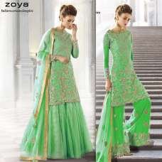 Green Bridal Lehenga Indian Mehndi Dress