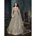 Grey Heavy Indian Anarkali Suit Wedding Party Gown