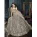 Grey Heavy Indian Anarkali Suit Wedding Party Gown