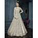White Net Anarkali Gown Indian Ethnic Wedding Dress