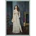 Silver Indian Evening Wear Heavy Bridal Gown