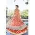 Orange Cocktail Indian Designer Dress Orange Cocktail Indian Designer Dress