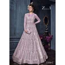 Lilac Designer Wear Gown Indian Anarkali Bridal Outfit Lilac Designer Wear Gown Indian Anarkali Bridal Outfit