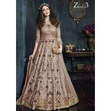 Nude Heavy Embellished Gown Indian Evening Dress