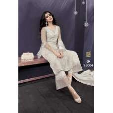 White Indian Bridal Salwar Suit Embroidered Party Dress