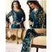 Teal Blue Dress Indian Suit Party Outfit Teal Blue Dress Indian Suit Party Outfit