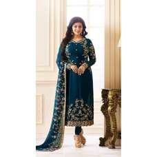 Teal Blue Dress Indian Suit Party Outfit Teal Blue Dress Indian Suit Party Outfit